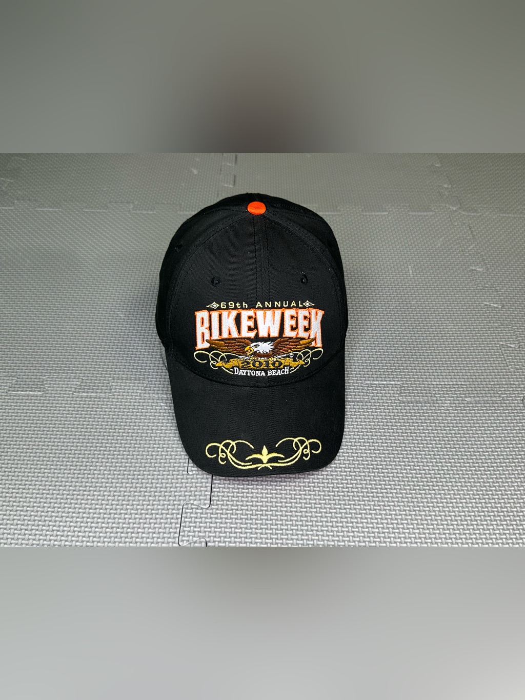 Bike Week Hat Cap Strap Back Eagle Daytona Beach Motorcycle 2010 Men&acirc;s